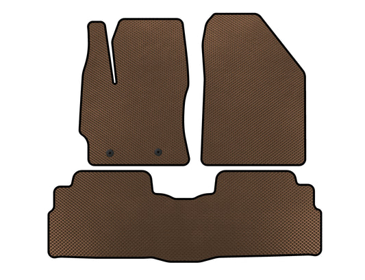 EVA Floor Mats (2 Rows, 7-Seater, Brown) for Toyota Verso 2009–2018 - image 1