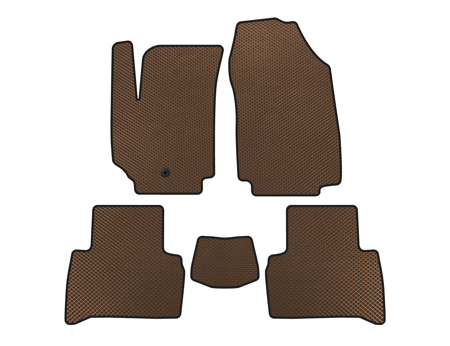 EVA Floor Mats (2007-2010, SW, Brown) for Fiat Croma 2005-2010 - image 1