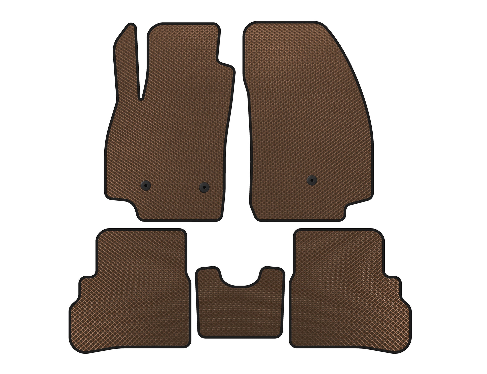 EVA Floor Mats (2018-2023, Brown) for Chevrolet Spark 2015-2023 - image 1