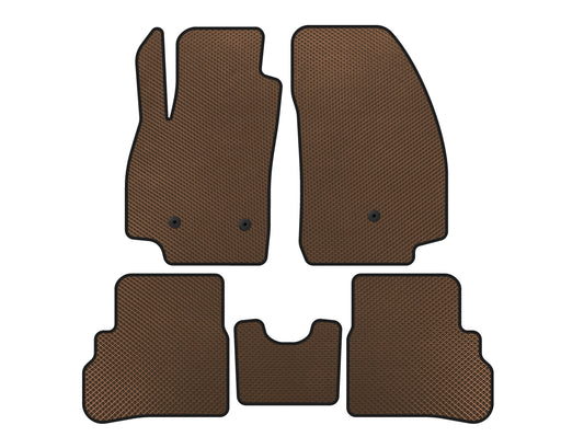 EVA Floor Mats (2018-2023, Brown) for Chevrolet Spark 2015-2023 - image 1