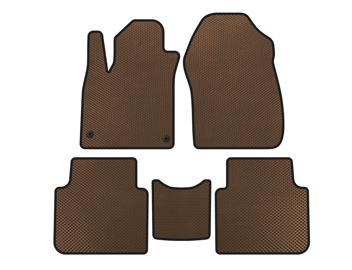 EVA Floor Mats (7-Seater, Brown) for Honda CRV 2017-2022 - image 1