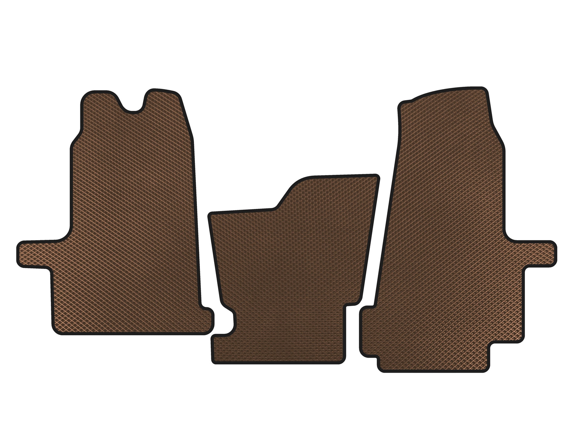EVA Floor Mats (2000-2006, Automatic, Brown) for Ford Transit 2000-2014 - image 1