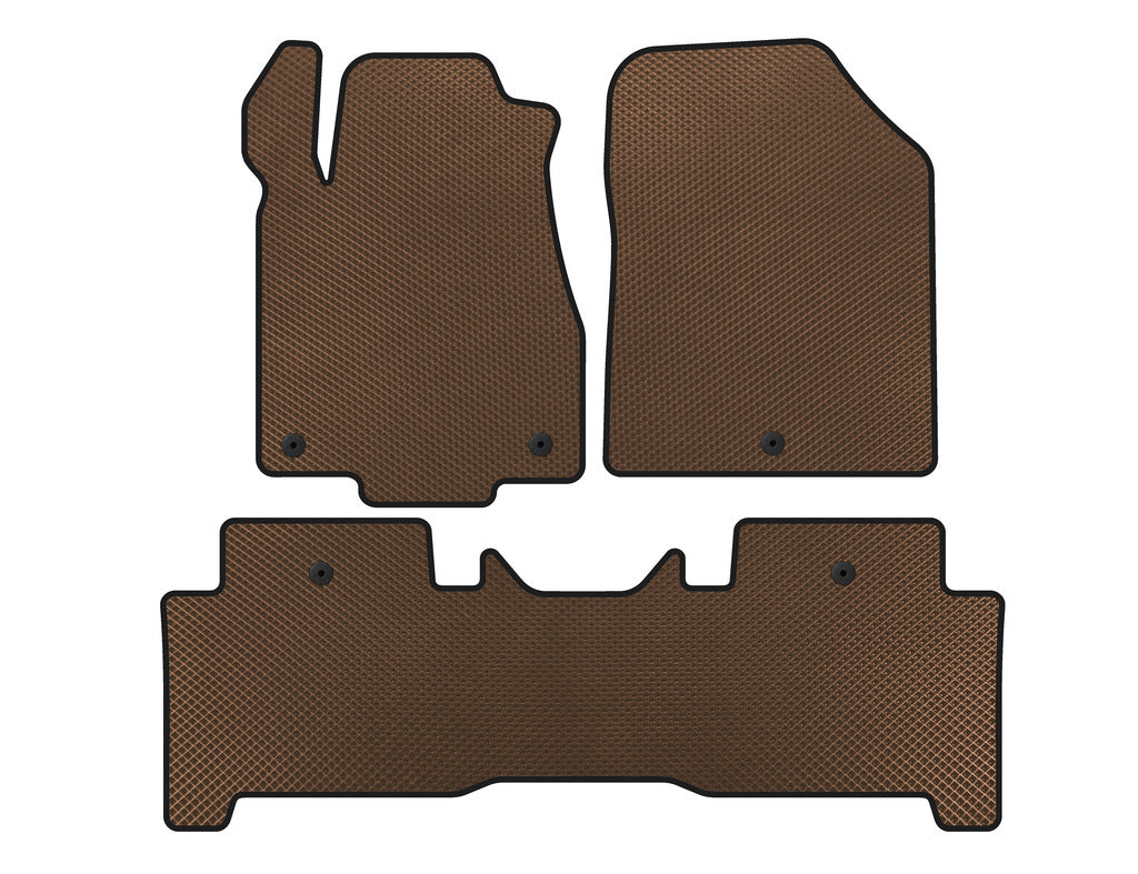 EVA Floor Mats (2 Rows, Brown) for Acura MDX 2007-2013 - image 1