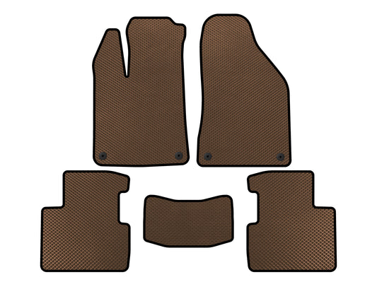 EVA Floor Mats (SD, Brown) for Chrysler 200 II 2014-2017 - image 1
