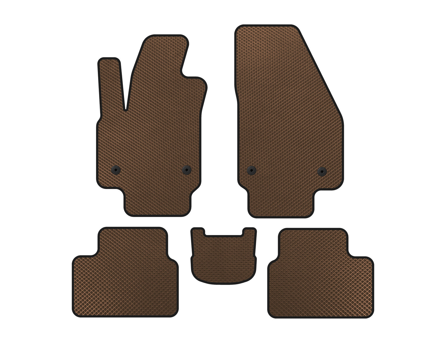 EVA Floor Mats (Brown) for Opel Meriva 2010-2017 - image 1