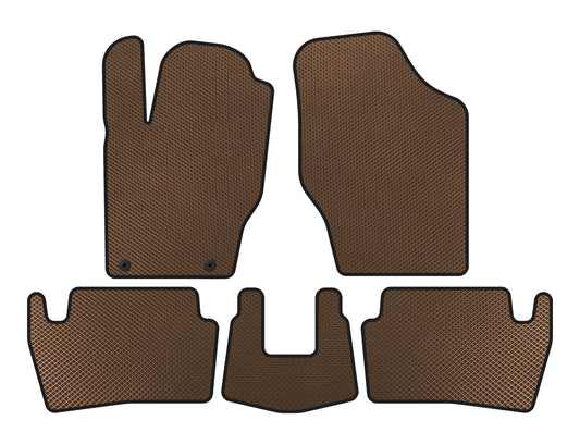 EVA Floor Mats (2001-2005, HB, 5-Door, Brown) for Peugeot 307 2001-2008 - image 1