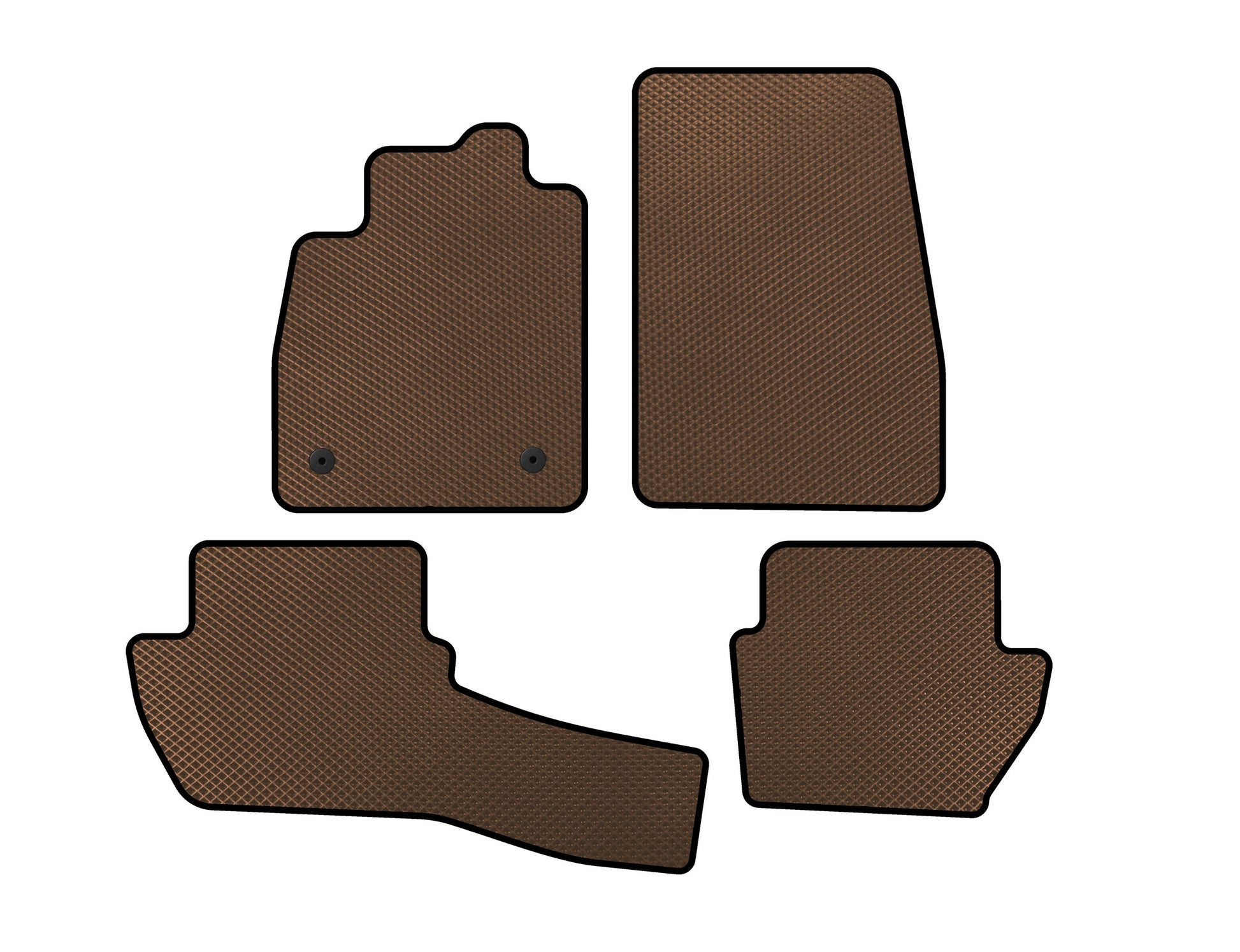 EVA Floor Mats (Brown) for Ford Fiesta 2017- - image 1