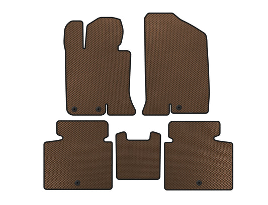 EVA Floor Mats V-2 (SD, Brown) for Kia Optima 2010-2016 - image 1