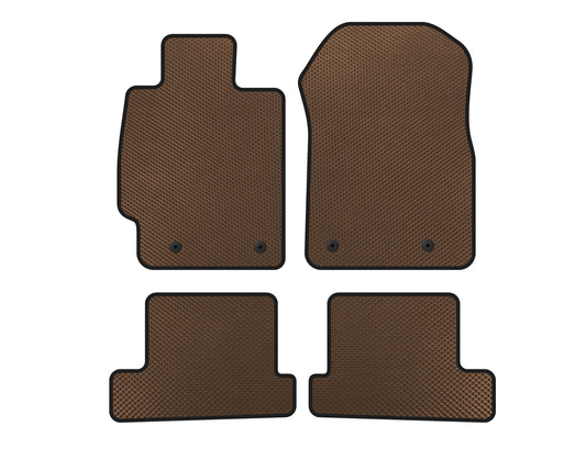 EVA Floor Mats (Coupe, Brown) for Subaru BRZ 2012-2021 - image 1
