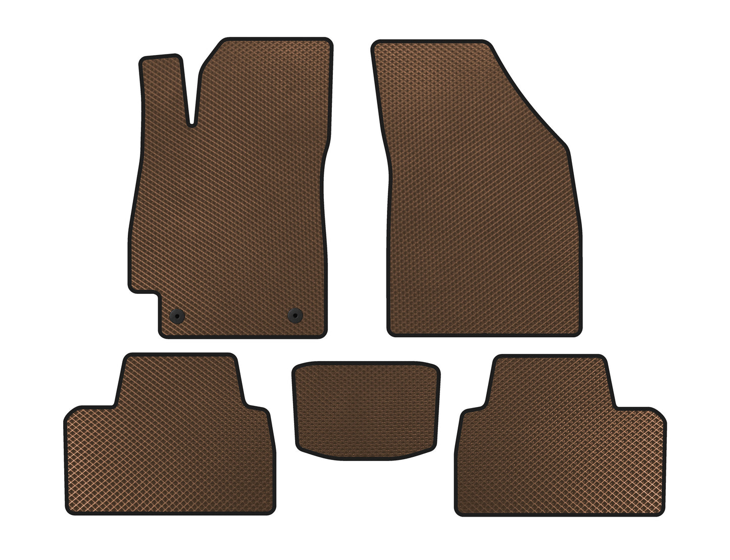 EVA Floor Mats (SD, Brown) for Daewoo Nubira 1997-1999 - image 1