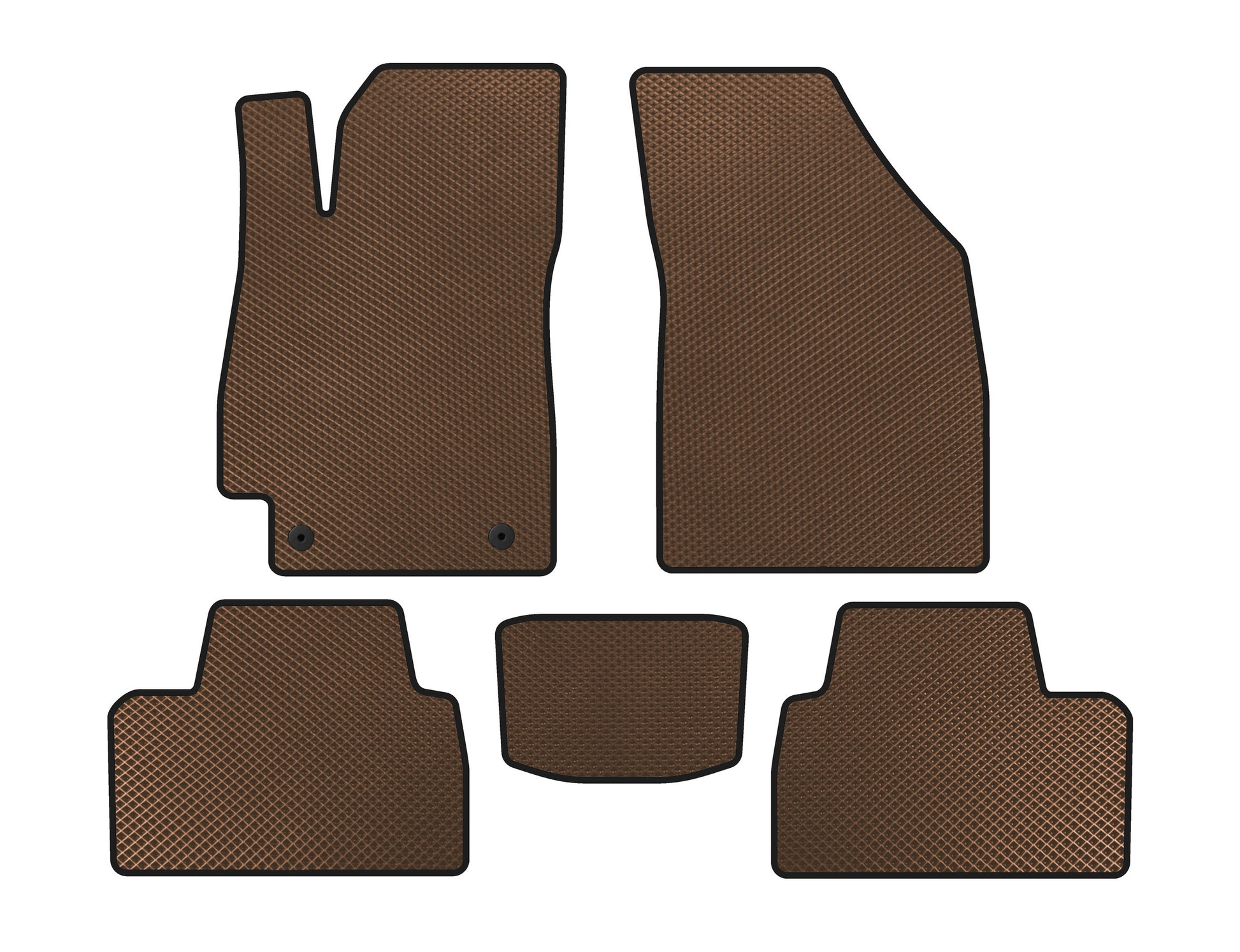 EVA Floor Mats (SD, Brown) for Daewoo Nubira 1997-1999 - image 1