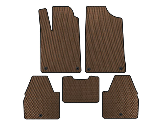 EVA Floor Mats (SD, Brown) for Peugeot 607 1999-2010 - image 1