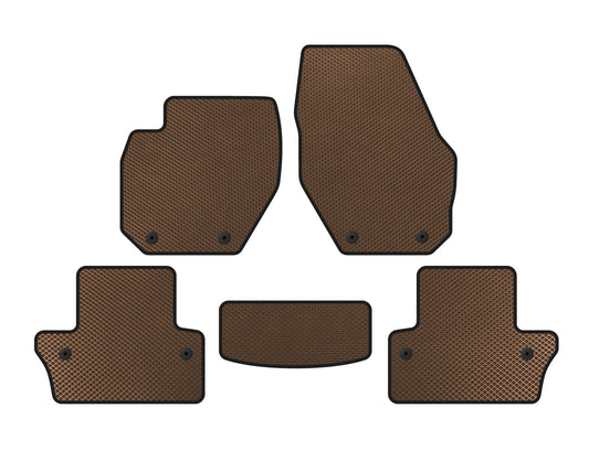 EVA Floor Mats (SW, Brown) for Volvo V60 2011-2018 - image 1
