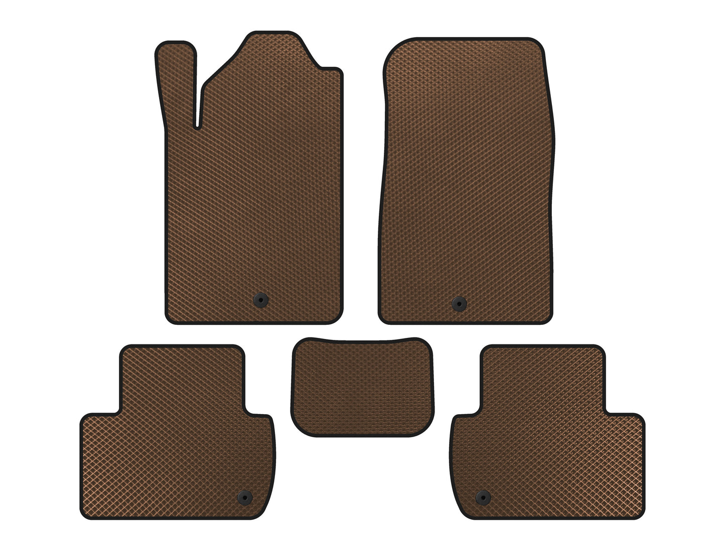 EVA Floor Mats (Brown) for SsangYong Rexton I 2001-2017 - image 1