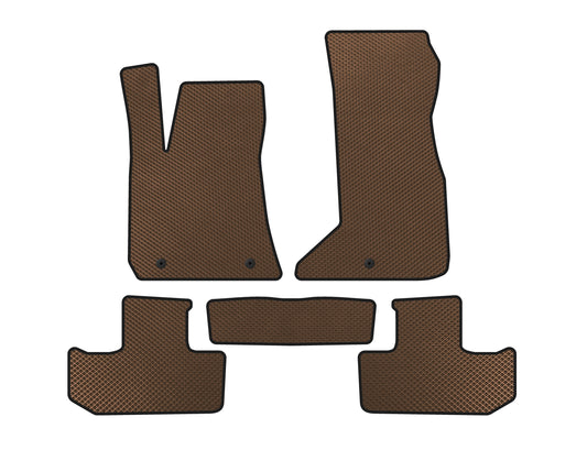 EVA Floor Mats (Coupe, Brown) for Dodge Challenger 2008-2023 - image 1