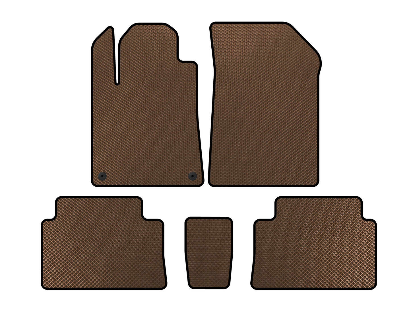 EVA Floor Mats (Brown) for Citroen C-5 2001-2008 - image 1