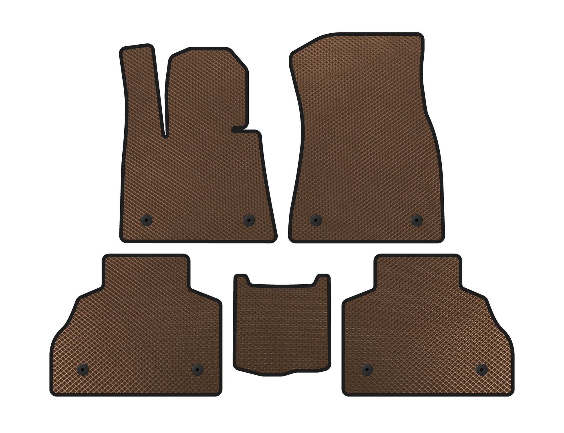 EVA Floor Mats (2 Rows, Brown) for BMW X7 G07 2019- - image 1