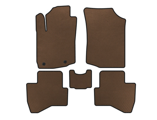 EVA Floor Mats (HB, Brown) for Peugeot 108 2014-2021 - image 1