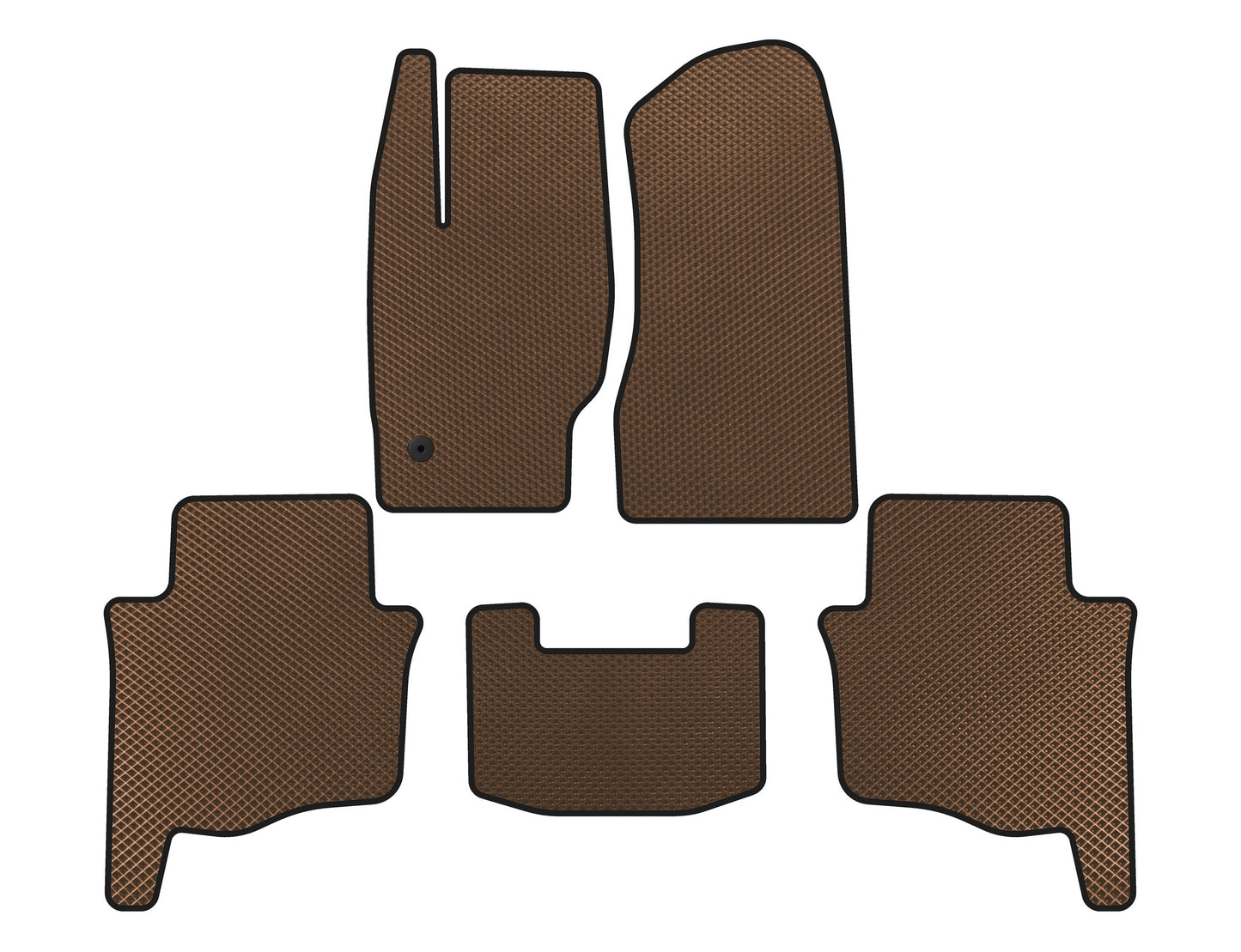 EVA Floor Mats (Brown) for Jeep Grand Cherokee WK 2004-2010 - image 1