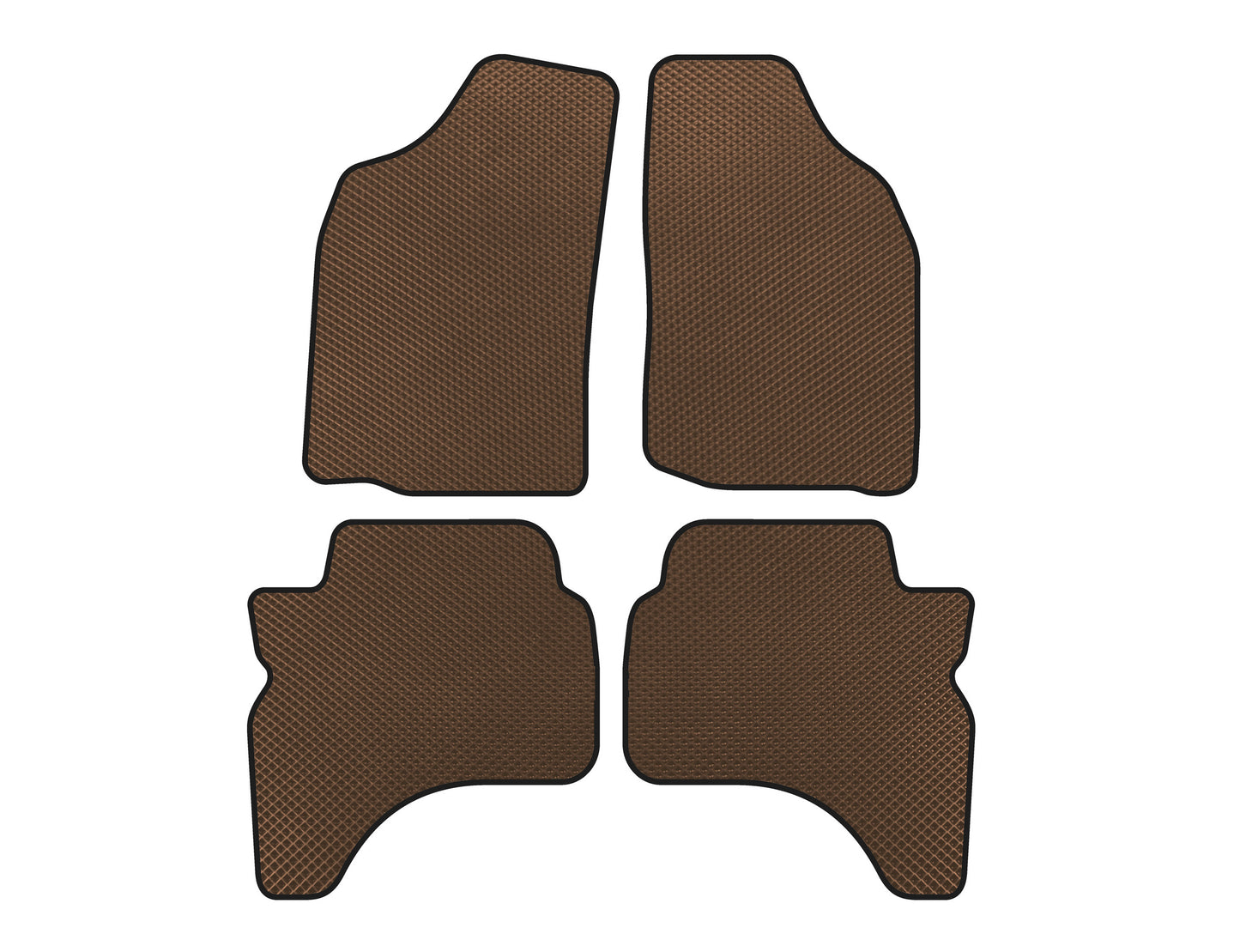 EVA Floor Mats (Brown) for Mitsubishi L200 1996-2006 - image 1