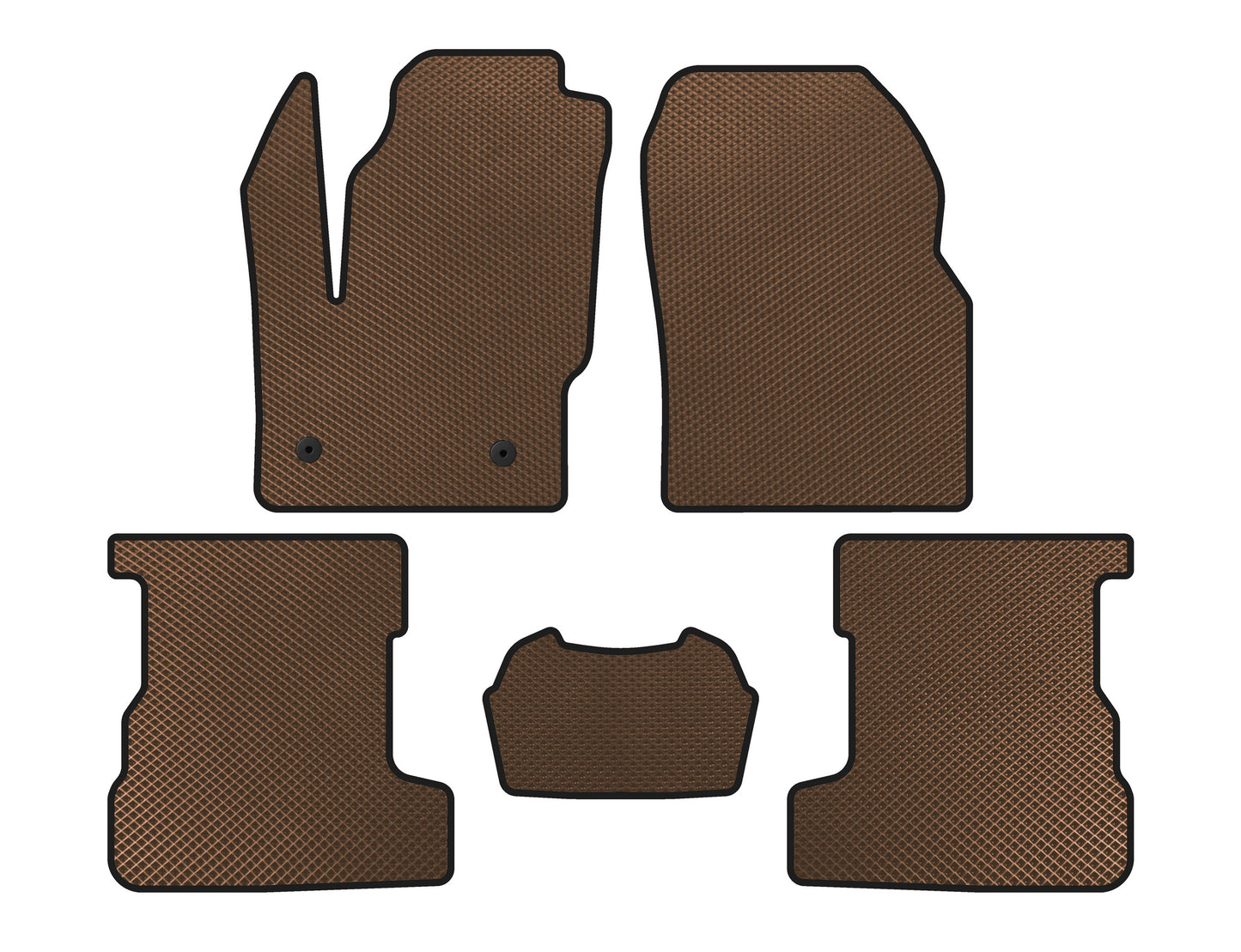 EVA Floor Mats (Brown) for Lincoln MKC 2015- - image 1