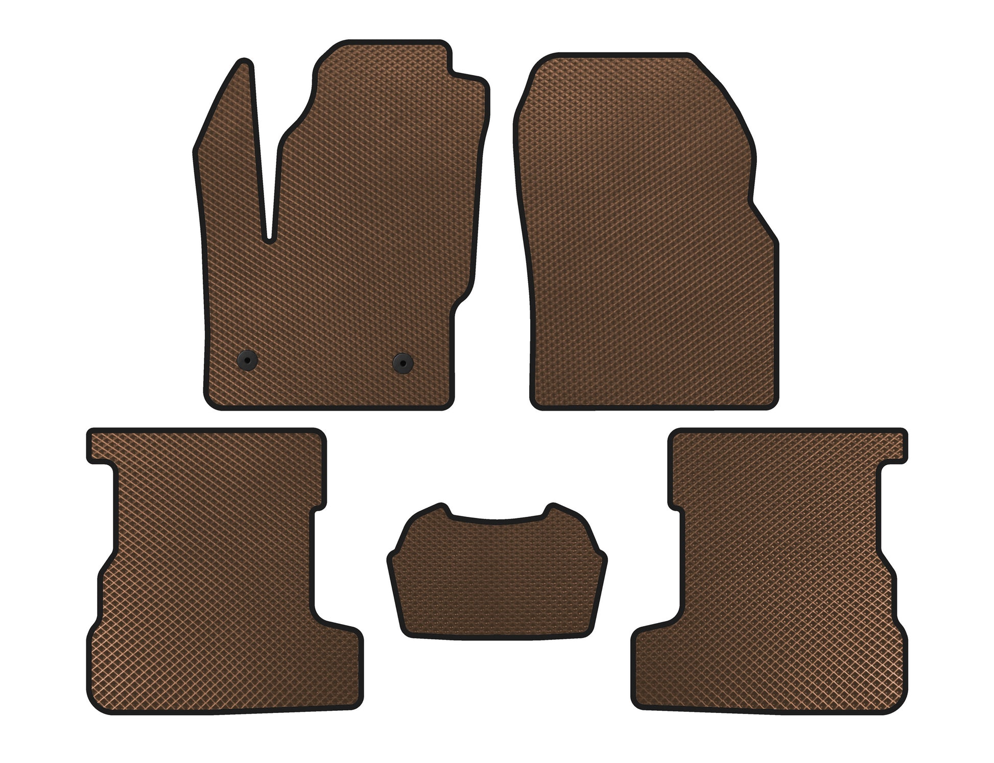 EVA Floor Mats (Brown) for Lincoln MKC 2015- - image 1