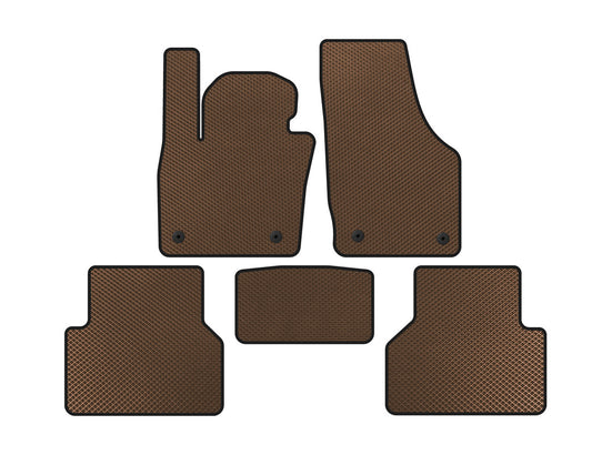 EVA Floor Mats (Brown) for Audi Q3 2011-2019 - image 1
