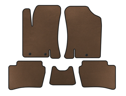 EVA Floor Mats (HB, Brown) for Hyundai I-20 2008-2012 - image 1
