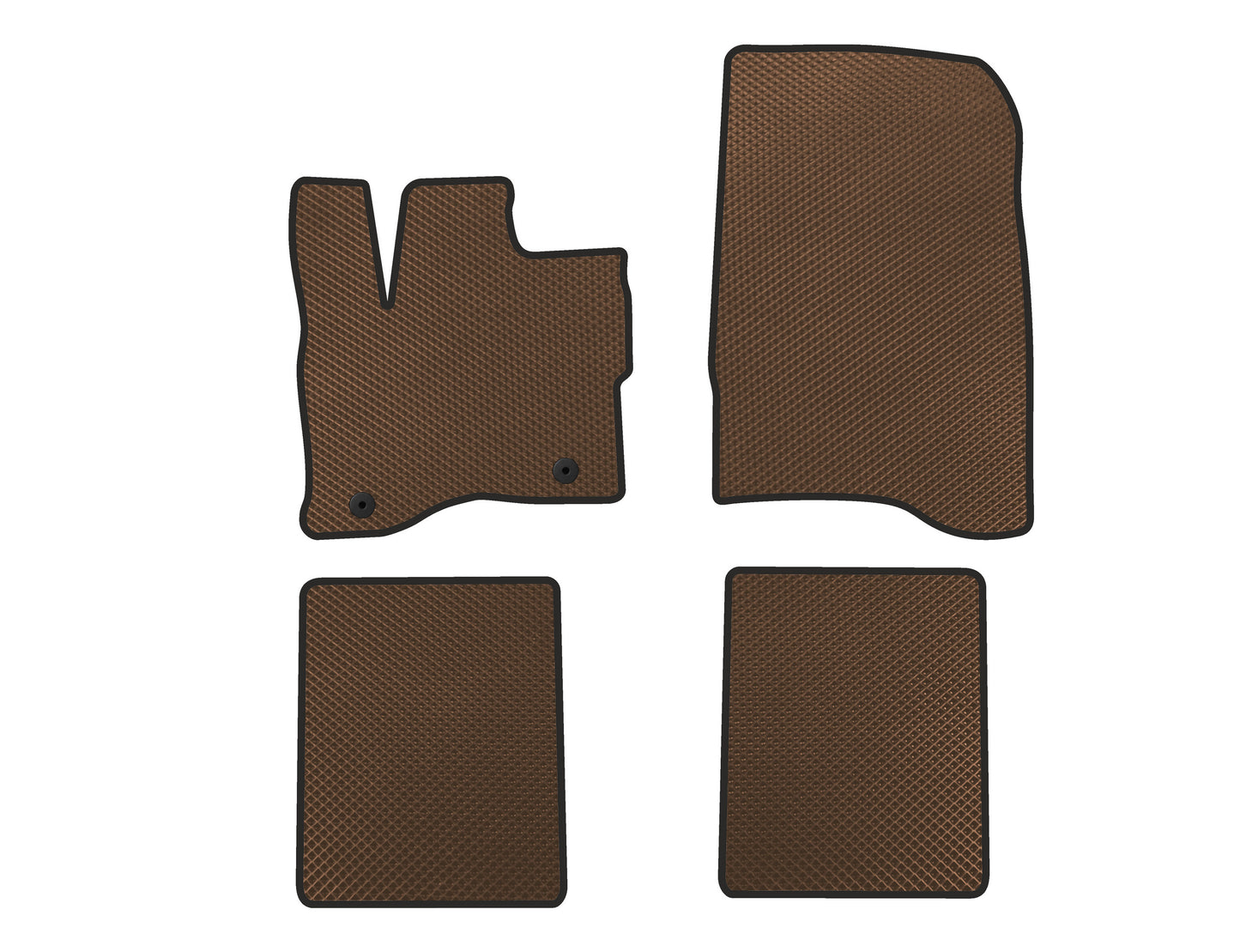 EVA Floor Mats (SD, USA, Brown) for Ford Taurus 2015- - image 1