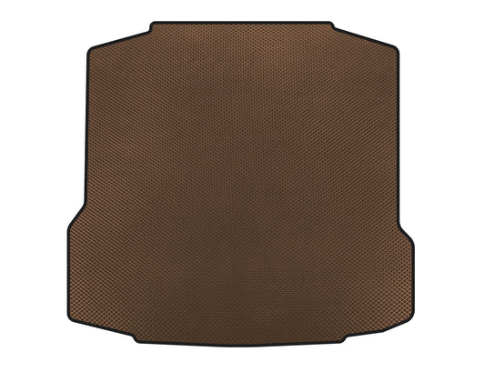 Trunk Mat (Liftback, Brown) for Skoda Rapid 2012-2019 - image 1