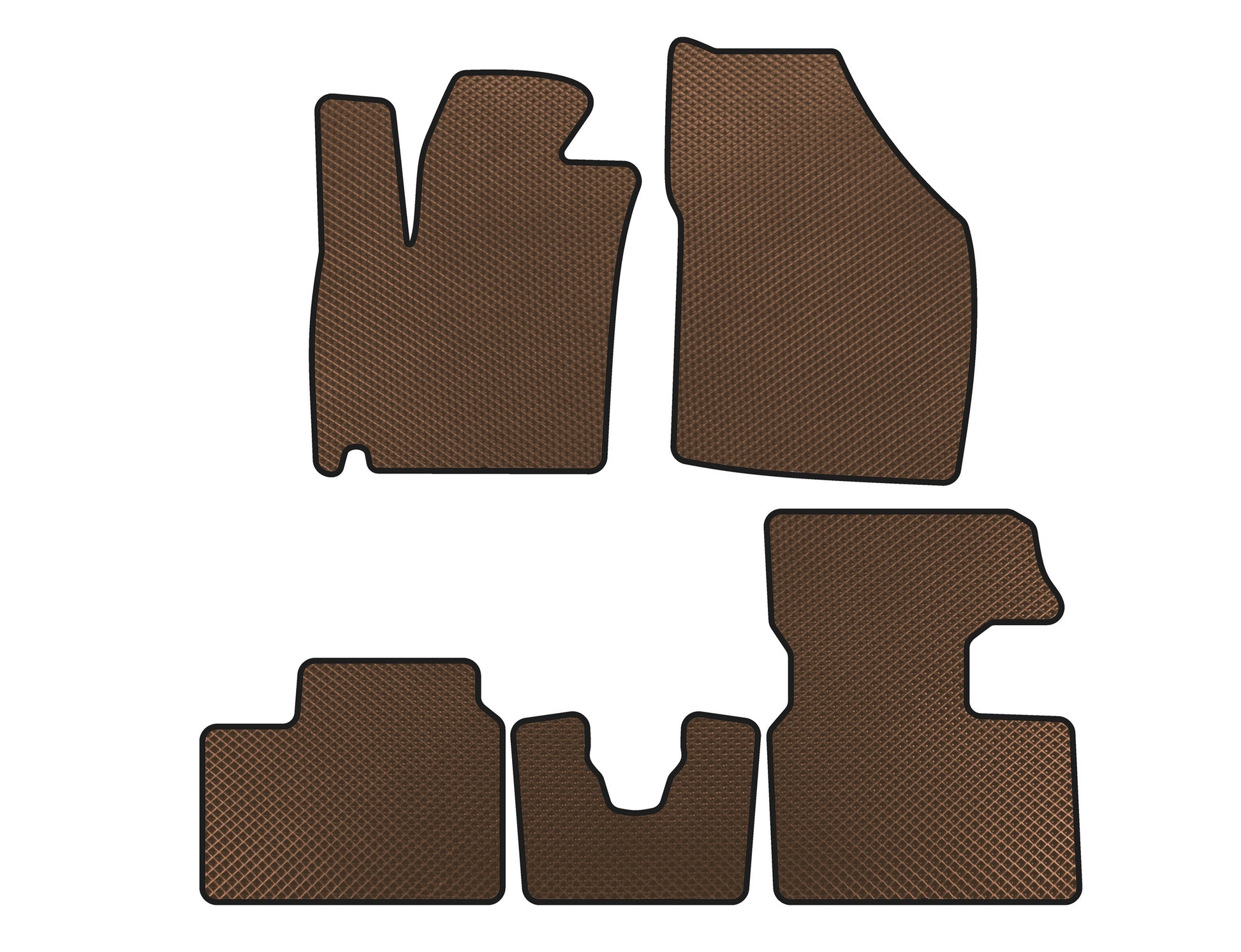 EVA Floor Mats (2016-2020, HB, Brown) for Suzuki Ignis 2016- - image 1