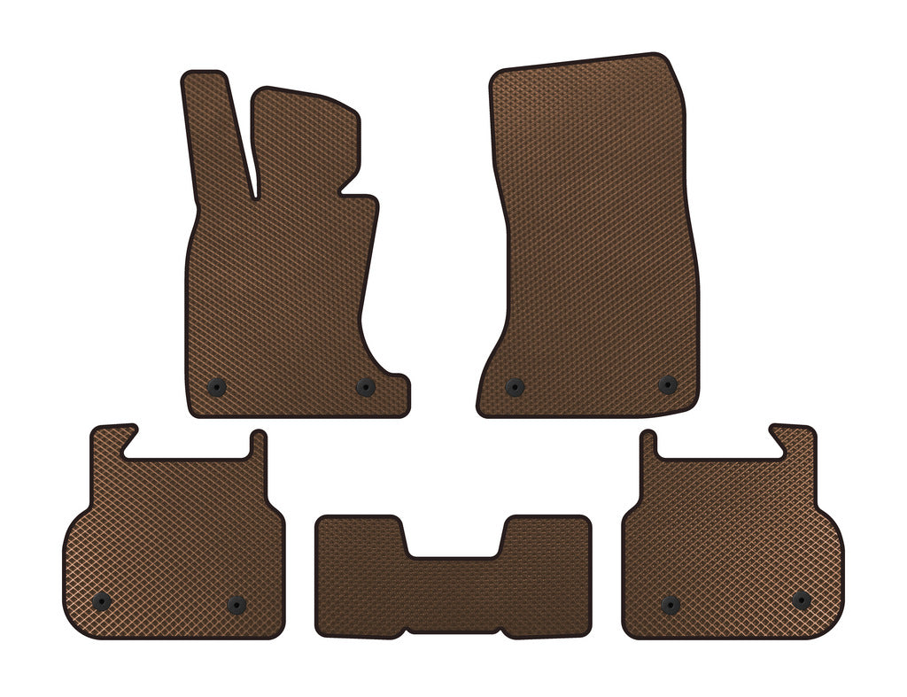 EVA Floor Mats (for F01, Brown) for BMW 7 Series F01/F02 2008-2015 - image 1