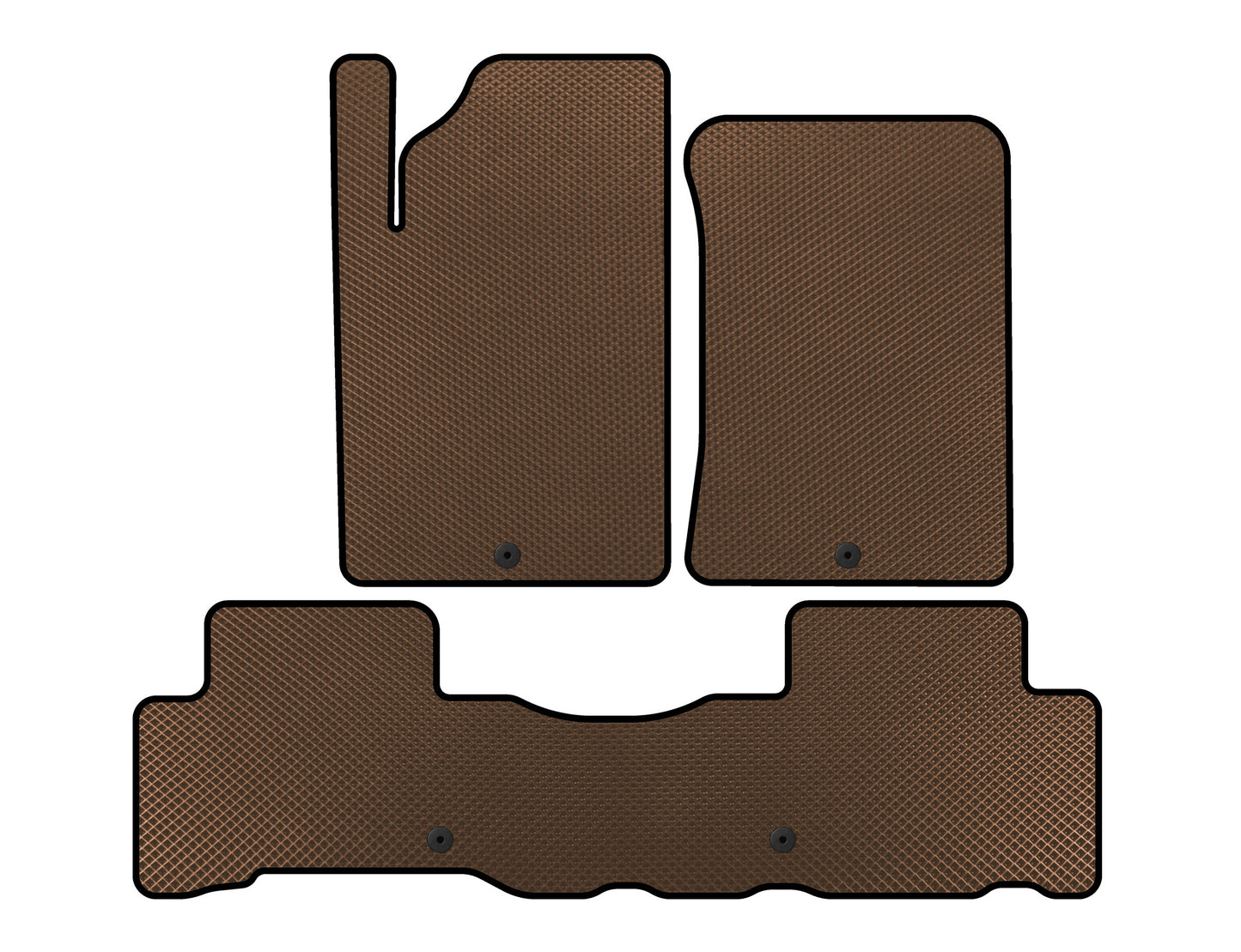 EVA Floor Mats (Brown) for SsangYong Rexton II 2017- - image 1
