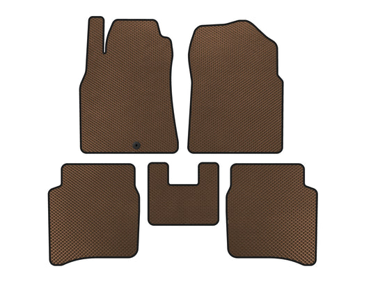 EVA Floor Mats (SD, Brown) for Nissan Primera P12 2002-2007 - image 1