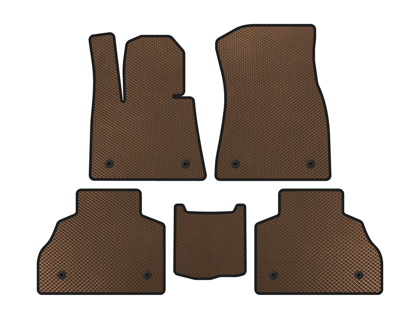 EVA Floor Mats (2 Rows, Brown) for BMW X7 G07 2019- - image 1