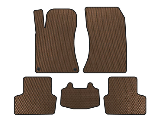 EVA Floor Mats (SD, Brown) for Mercedes CLA C117 2013-2019 - image 1