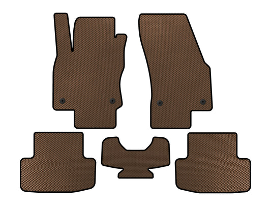 EVA Floor Mats (Brown) for Skoda Karoq 2018- - image 1