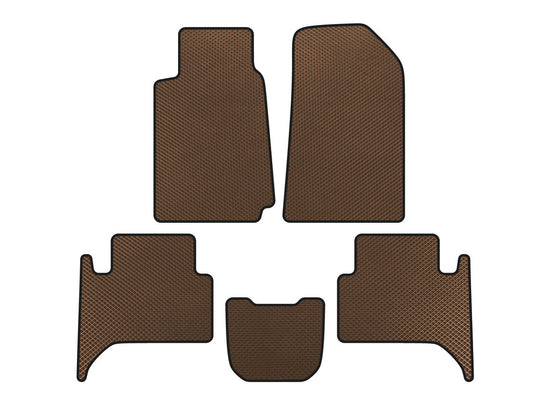 EVA Floor Mats (2 Rows, Brown) for Chevrolet Trailblazer 2012-2019 - image 1