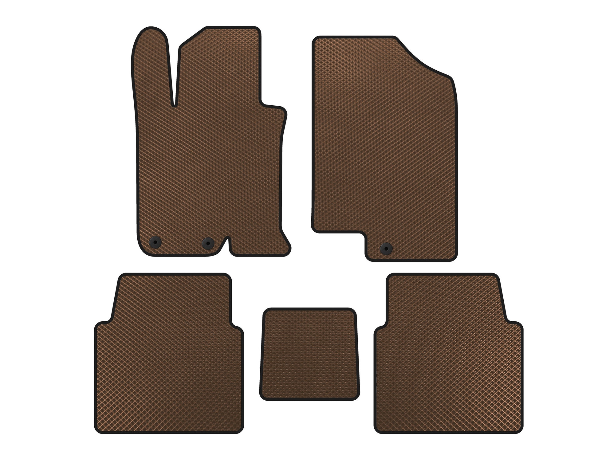 EVA Floor Mats V-1 (SD, Brown) for Kia Optima 2010-2016 - image 1