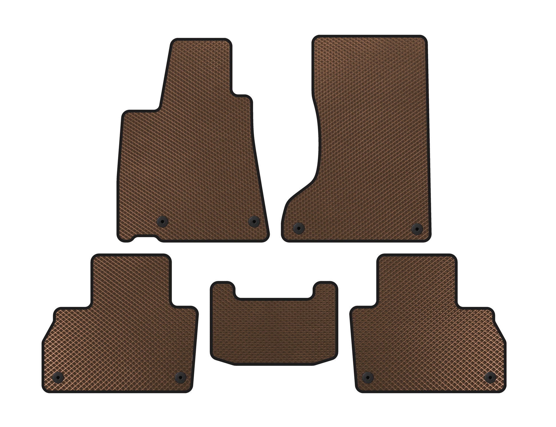 EVA Floor Mats (Brown) for Maserati Levante 2016- - image 1