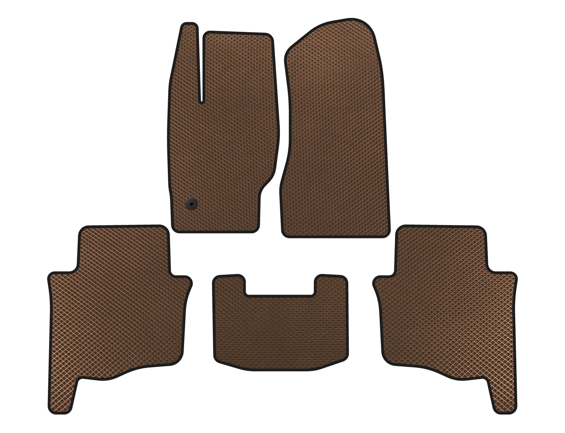 EVA Floor Mats (Brown) for Jeep Grand Cherokee WK 2004-2010 - image 1