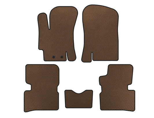 EVA Floor Mats (SD, Brown) for Hyundai Accent 2006-2010 - image 1