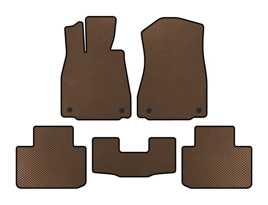 EVA floor mats (SD, Non-4WD, Brown) for Lexus IS 2013- - image 1