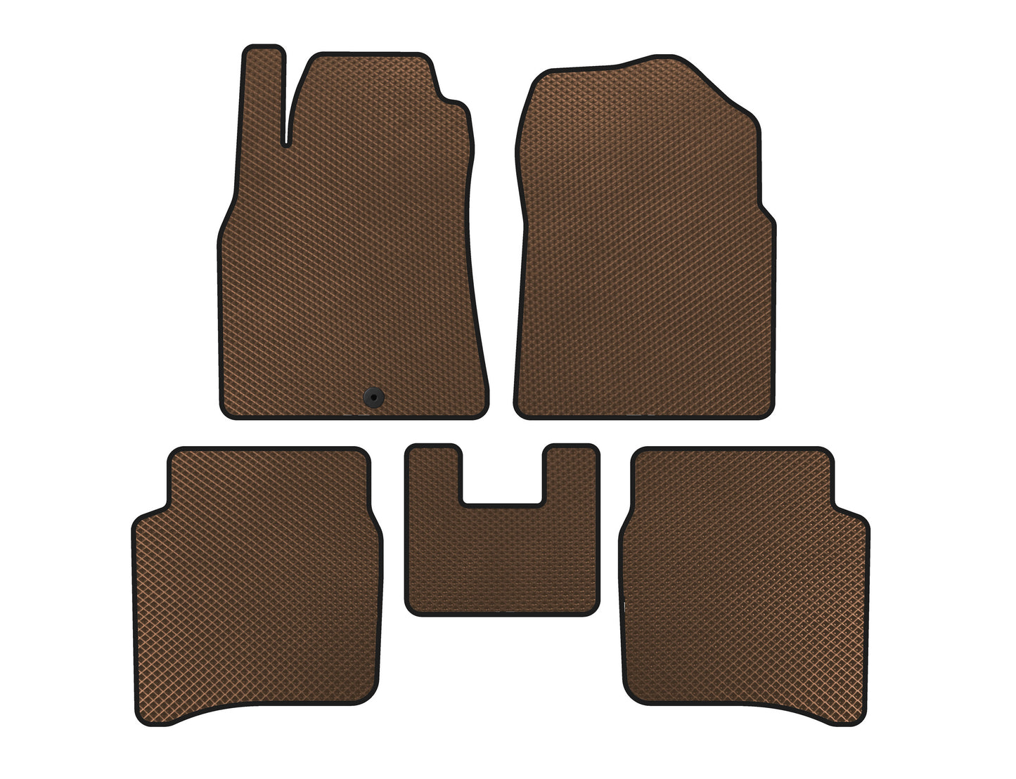 EVA Floor Mats (SD, Brown) for Nissan Primera P12 2002-2007 - image 1