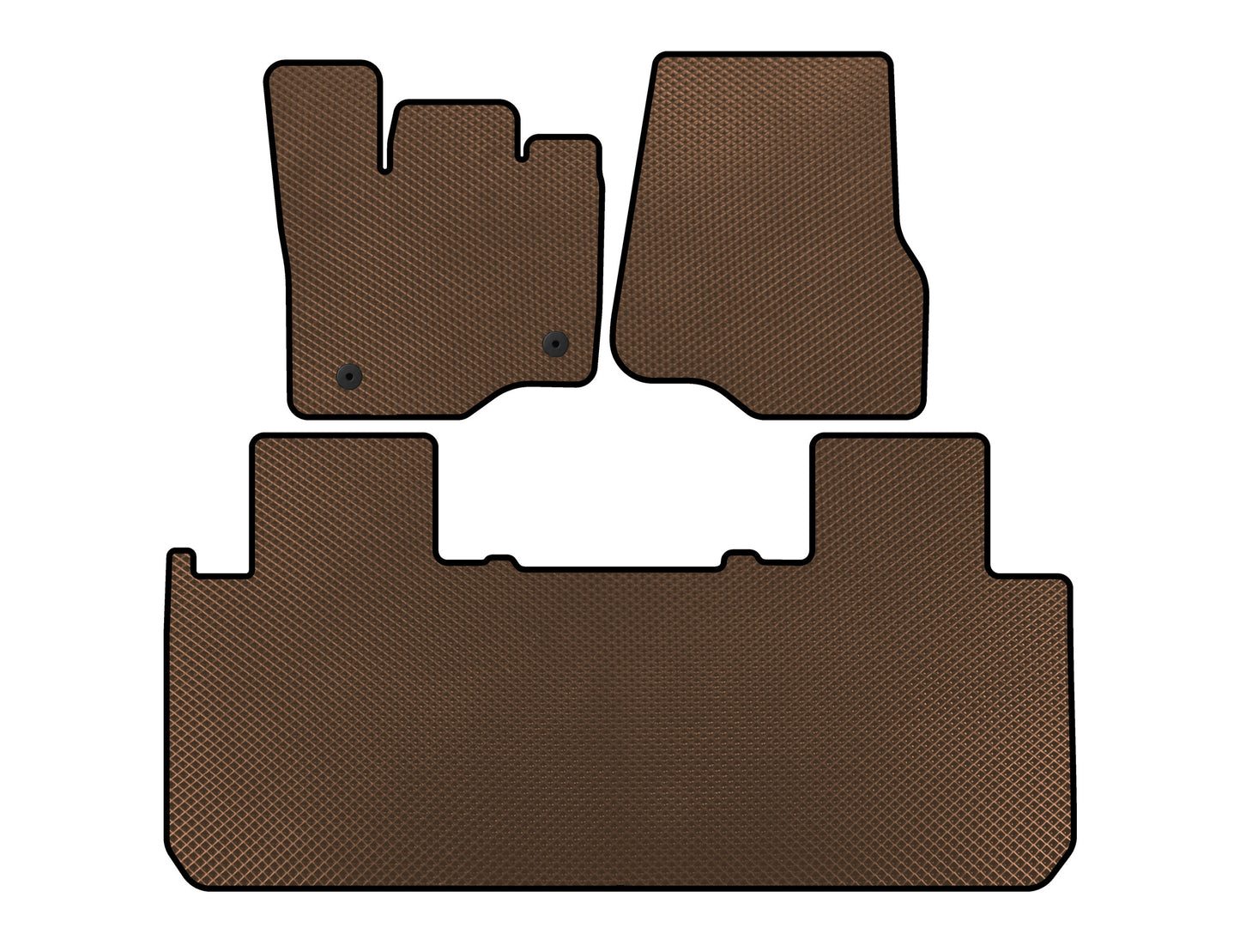 EVA Floor Mats (Brown) for Ford F-150 2014-2021 - image 1