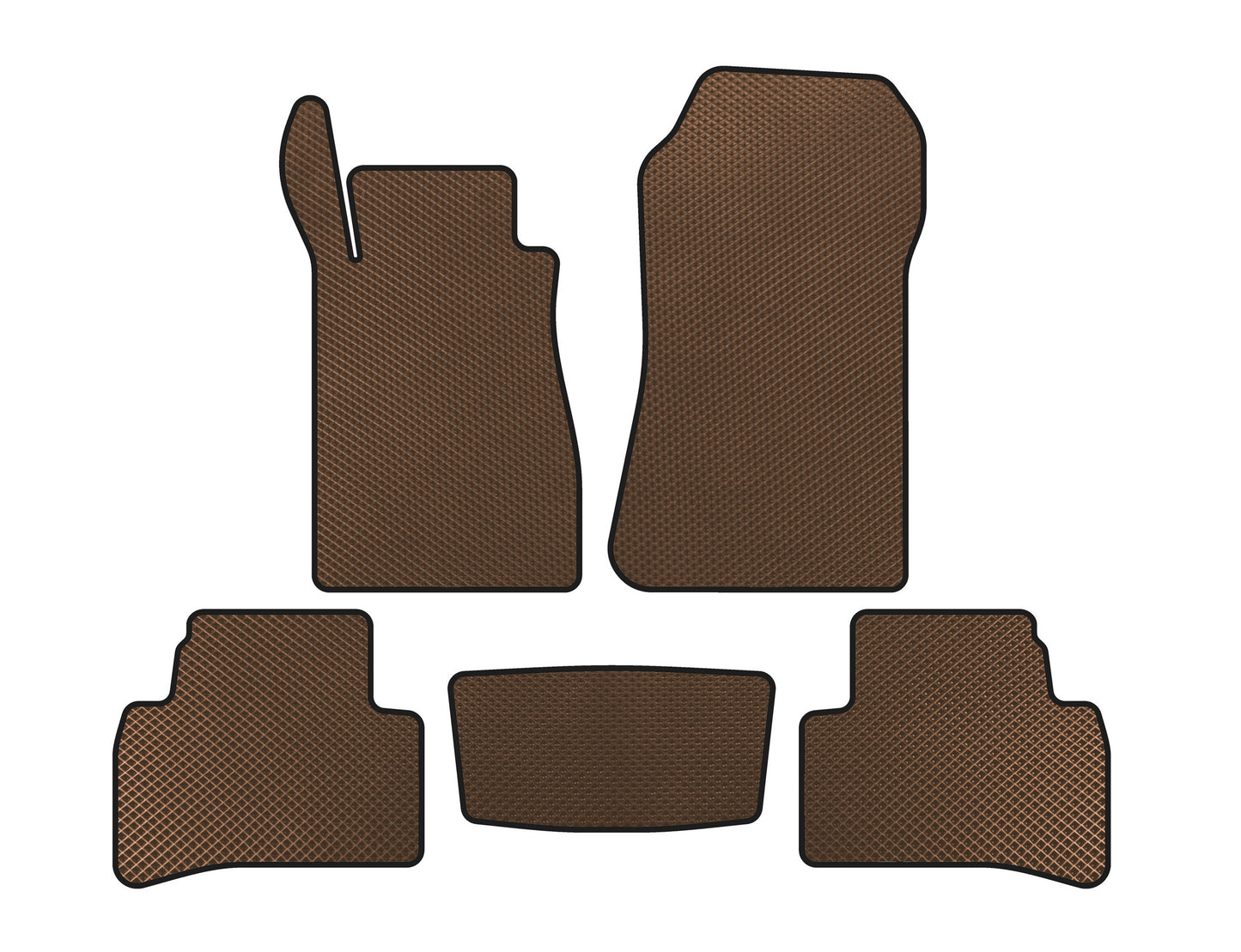 EVA Floor Mats (Coupe, Brown) for Mercedes CLK W208 1997-2002 - image 1