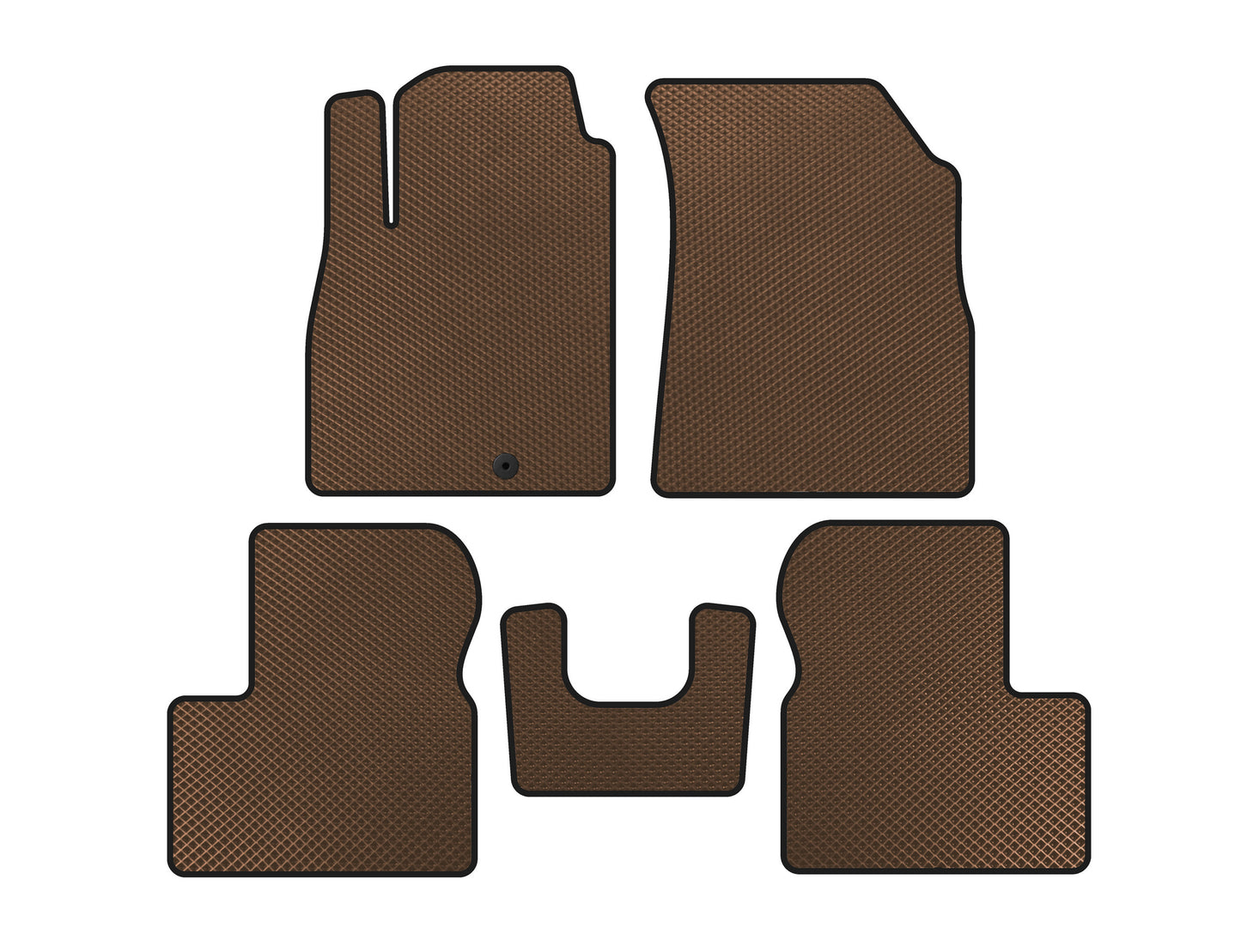 EVA Floor Mats (Brown) for Nissan Micra K13 2011-2016 - image 1