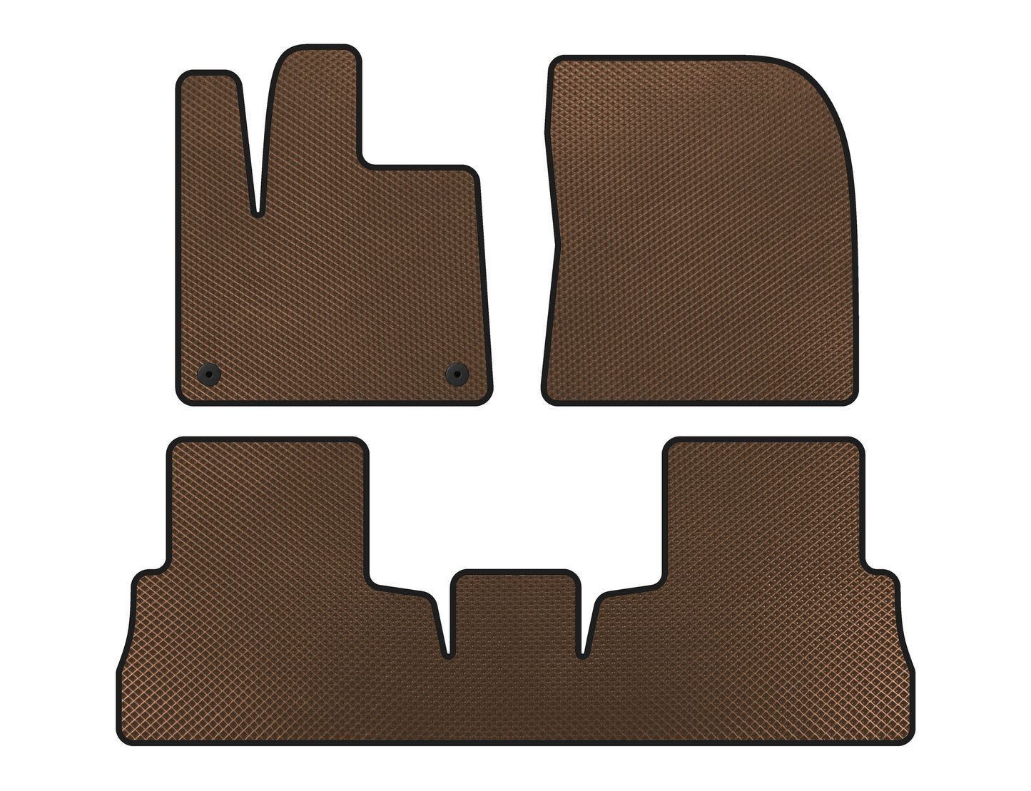 EVA Floor Mats (Brown) for Opel Combo 2019- - image 1
