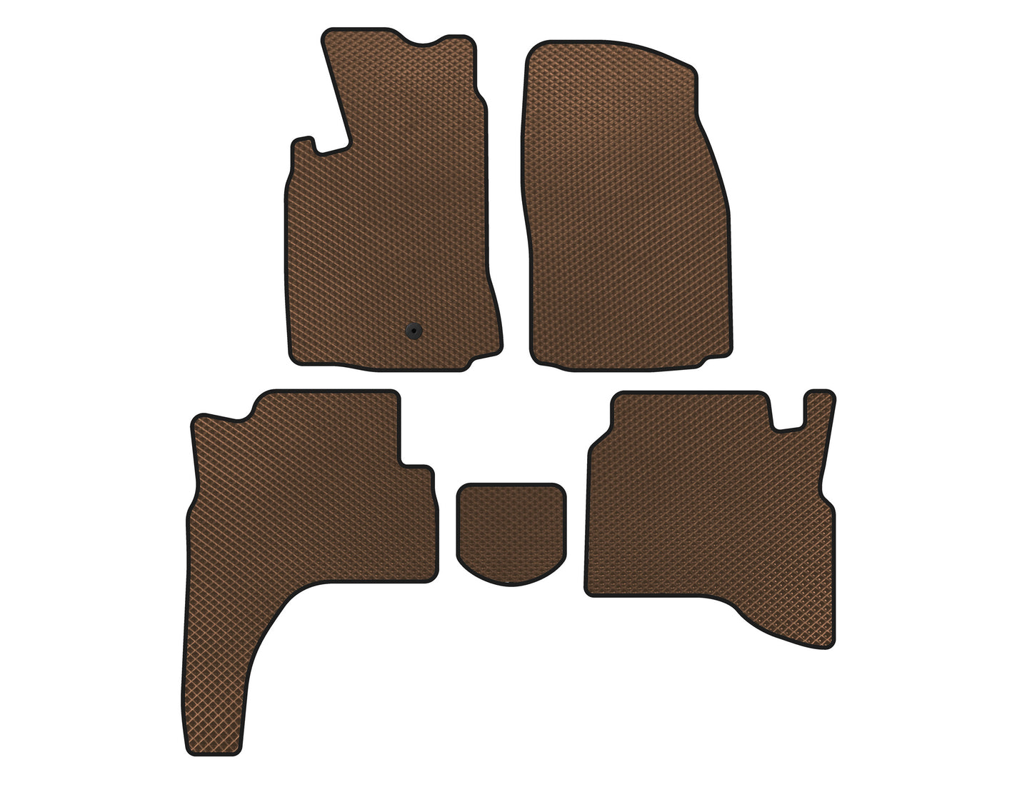 EVA Floor Mats (Brown) for Mitsubishi Pajero Sport 1996-2007 - image 1