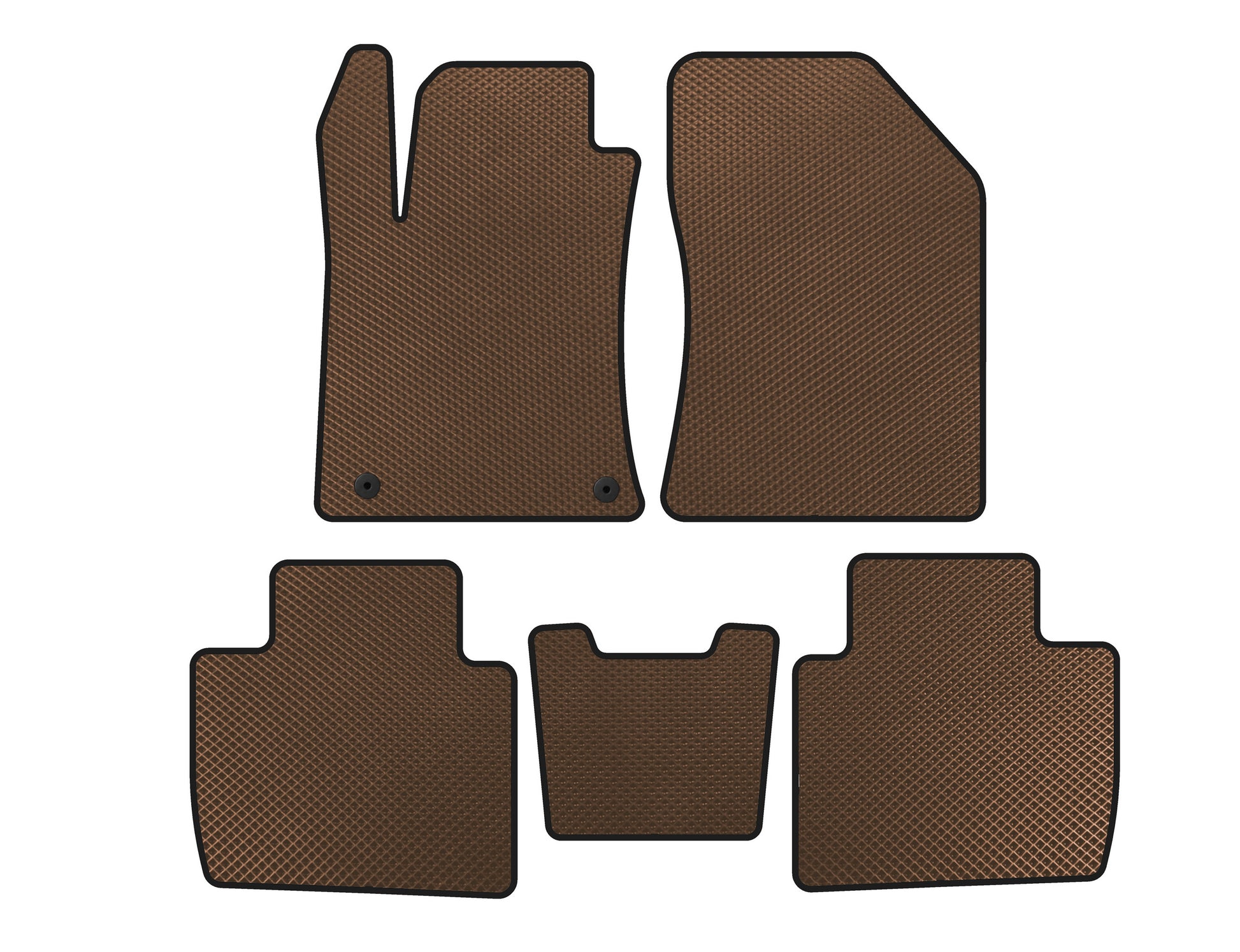 EVA Floor Mats (LB, Brown) for Peugeot 508 2018- - image 1